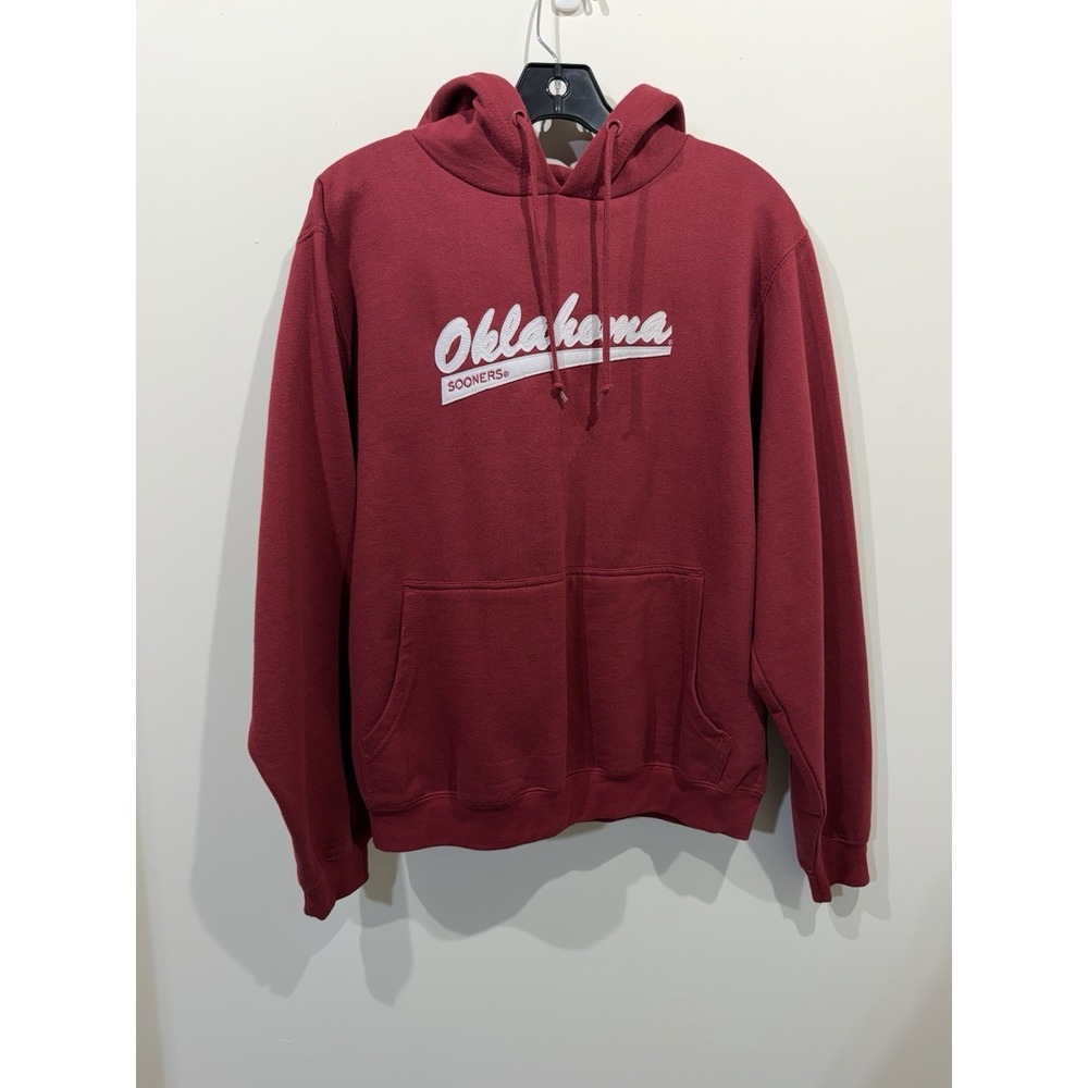 NCAA Oklahoma Sooners Red Long Sleeve Pullover Hoodie Women's Size‎ XL